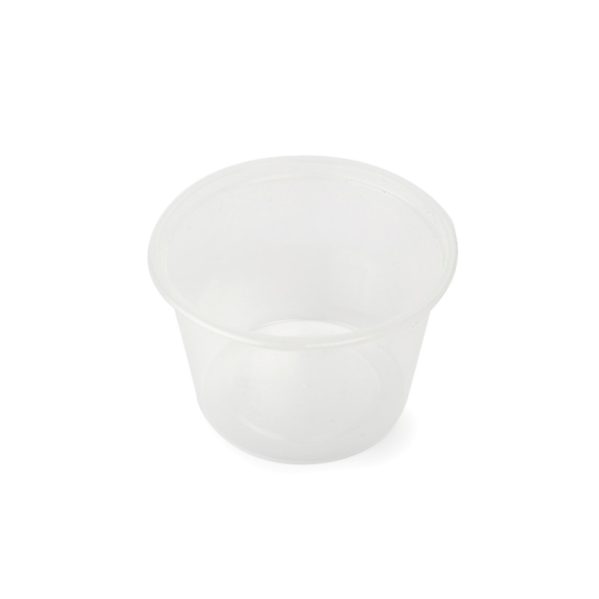 02 Plastic G100 100ml Sauce Round Container